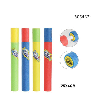 Trade Shop - Pistola Ad Acqua 25x4cm Tubo Sparatutto In Schiuma Gioco Estivo Spiaggia 605463 -