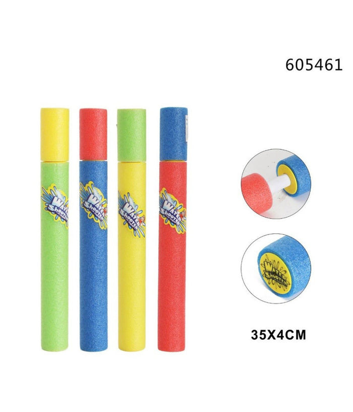 Pistola Ad Acqua 35x4 Cm Tubo Sparatutto In Schiuma Gioco Estivo Spiaggia 605461         