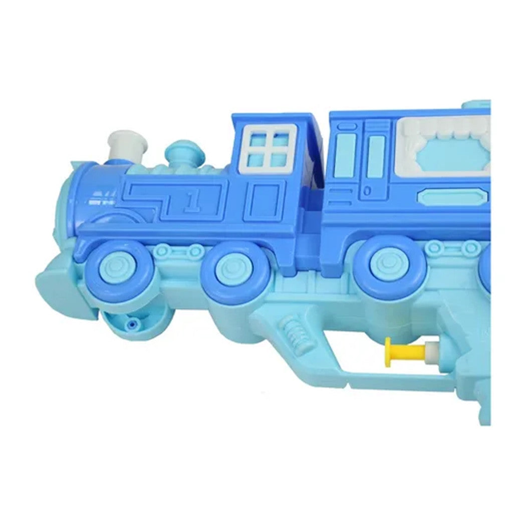 Trade Shop - Pistola Ad Acqua 5183 Design Locomotiva Con Vagone Per Bambini Gioco Estivo 23 Cm 618553 -