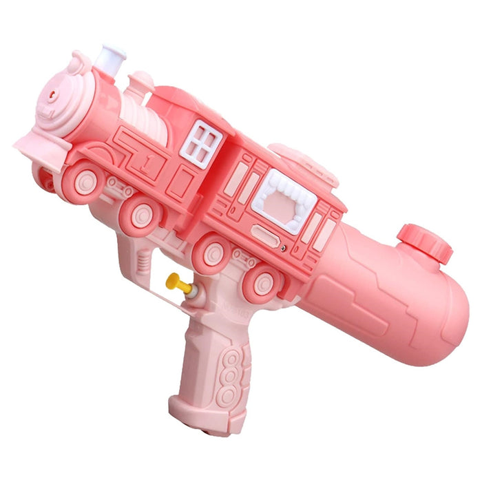 Trade Shop - Pistola Ad Acqua 5183 Design Locomotiva Con Vagone Per Bambini Gioco Estivo 23 Cm 618553 -