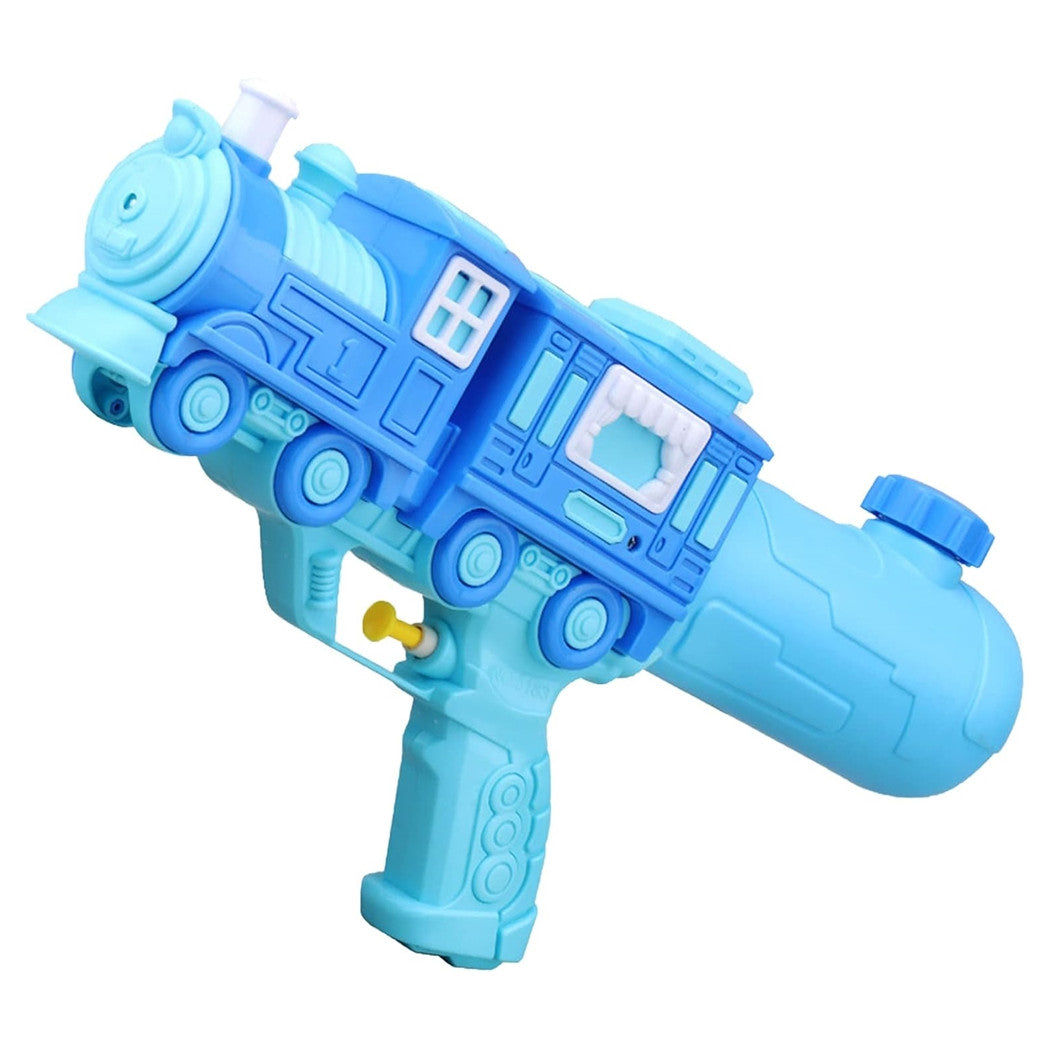 Trade Shop - Pistola Ad Acqua 5183 Design Locomotiva Con Vagone Per Bambini Gioco Estivo 23 Cm 618553 -