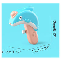 Trade Shop - Pistola Ad Acqua A Forma Di Delfino 32 Cm Piccola Giocattolo Estivo Per Bambini 6738060 -