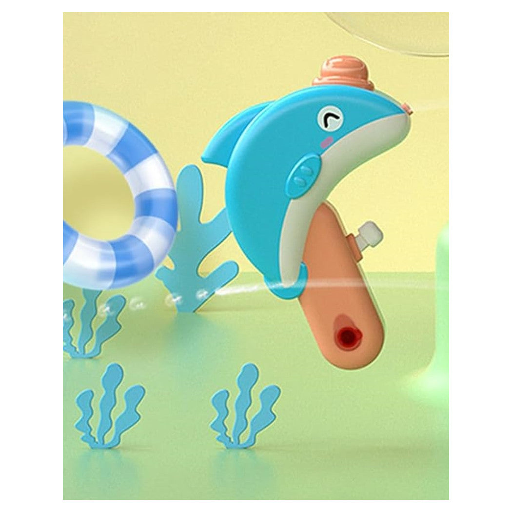 Trade Shop - Pistola Ad Acqua A Forma Di Delfino 32 Cm Piccola Giocattolo Estivo Per Bambini 6738060 -