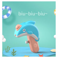 Trade Shop - Pistola Ad Acqua A Forma Di Delfino 32 Cm Piccola Giocattolo Estivo Per Bambini 6738060 -