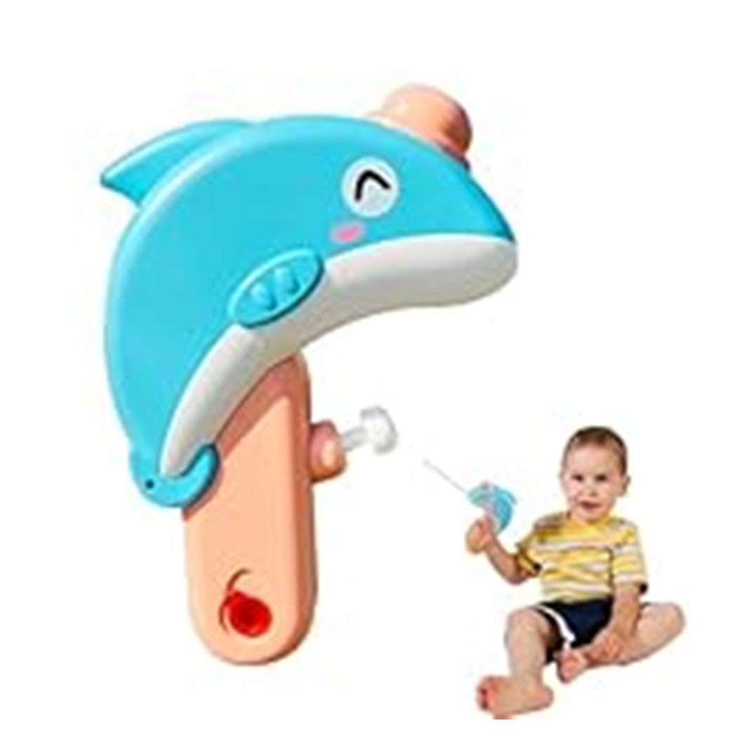 Trade Shop - Pistola Ad Acqua A Forma Di Delfino 32 Cm Piccola Giocattolo Estivo Per Bambini 6738060 -