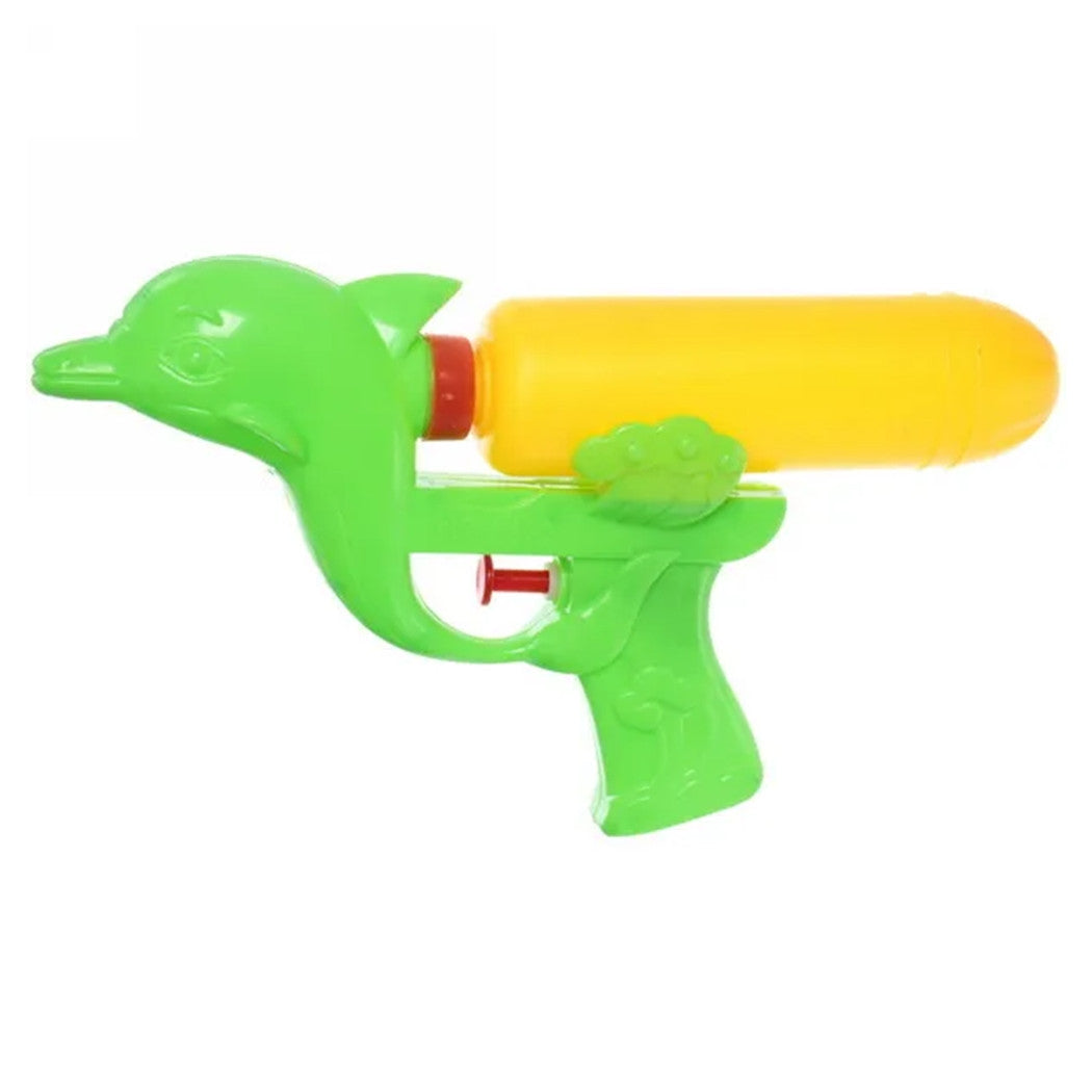 Trade Shop - Pistola Ad Acqua A Forma Di Delfino In Plastica Giocattolo Estivo Per Bambini 16cm 618556 -