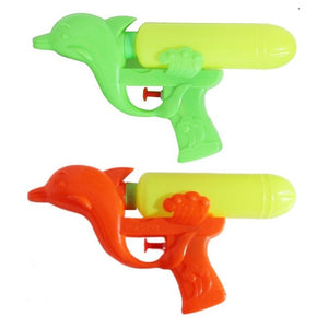 Trade Shop - Pistola Ad Acqua A Forma Di Delfino In Plastica Giocattolo Estivo Per Bambini 16cm 618556 -