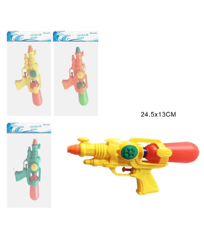 Pistola Ad Acqua Con Serbatoio 24.5x13cm Gioco Bambini Mare Col Assortiti 605441         