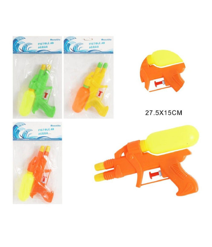 Pistola Ad Acqua Con Serbatoio 27.5x15 Cm Gioco Bambini Estate Assortiti 605437         