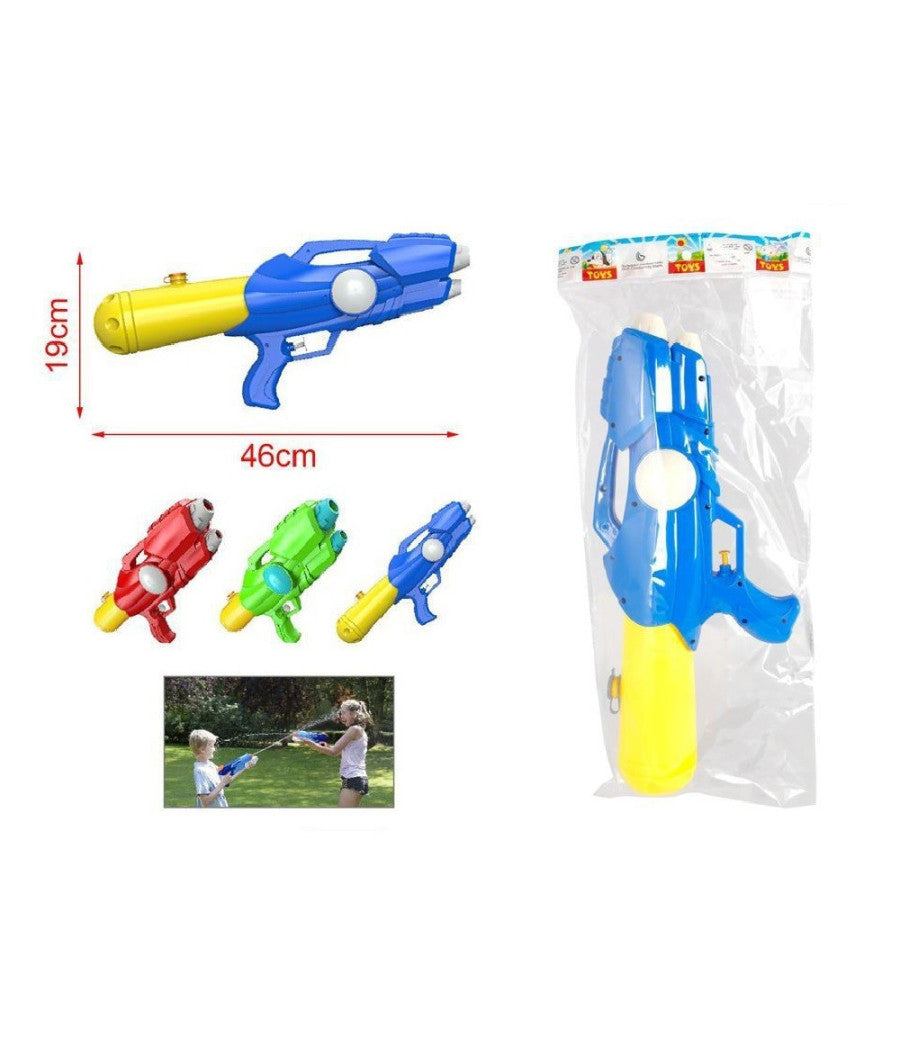 Pistola Ad Acqua Con Serbatoio 46x19cm Bambini Estate Colori Assortiti 2904371         