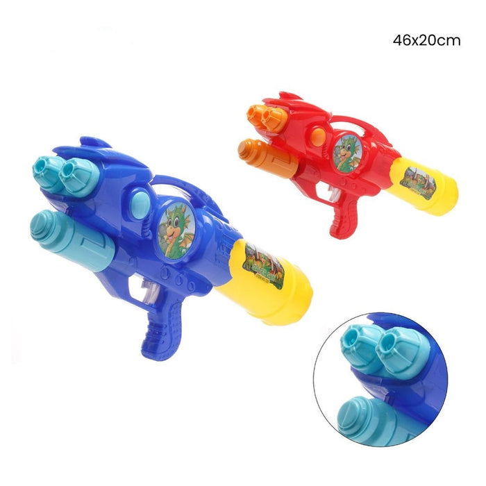 Trade Shop - Pistola Ad Acqua Con Serbatoio A Bottiglia Gioco Bambini Con Draghetto 46x20cm 618551 -