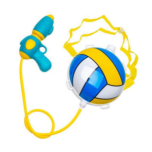 Trade Shop - Pistola Ad Acqua Con Zainetto A Forma Di Pallone Volley Da 1.5 Lt Gioco Bambini 6722110 -