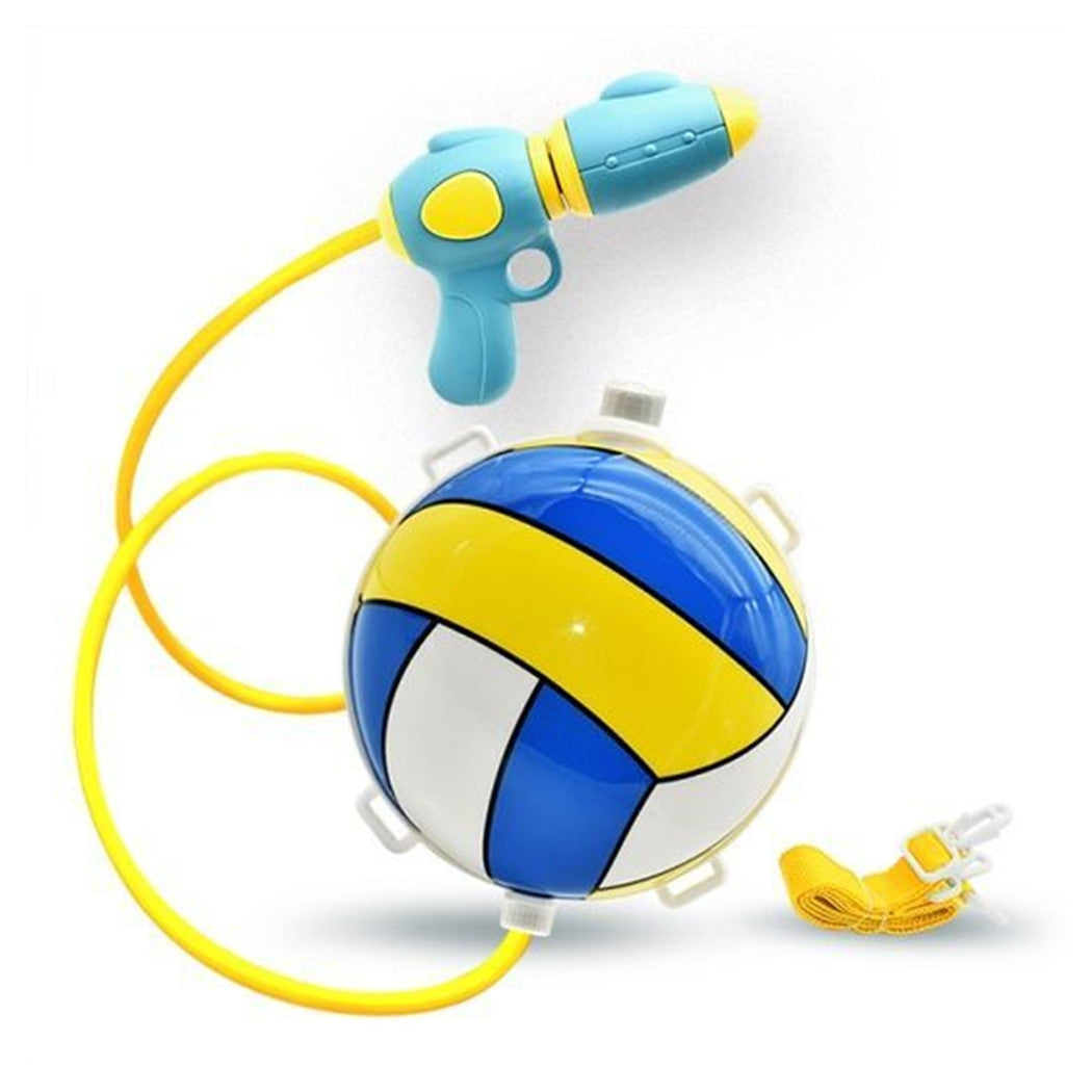 Trade Shop - Pistola Ad Acqua Con Zainetto A Forma Di Pallone Volley Da 1.5 Lt Gioco Bambini 6722110 -