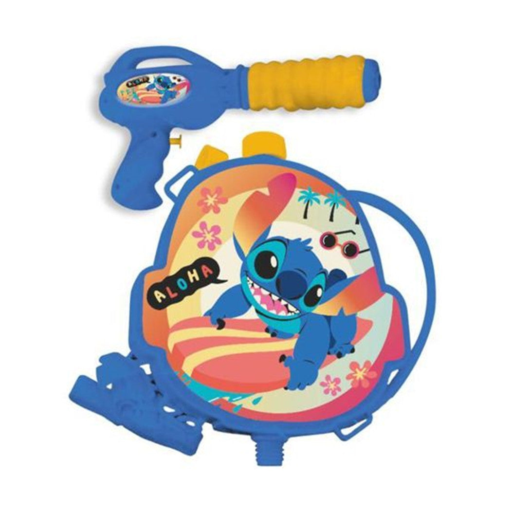 Trade Shop - Pistola Ad Acqua Con Zainetto Grafica Lilo E Stitch 1200ml Gioco Bambini Estate 215457 -