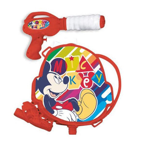 Trade Shop - Pistola Ad Acqua Con Zainetto Grafica Mickey Topolino 1200ml Gioco Bambini Estate 215433 -