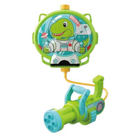 Trade Shop - Pistola Ad Acqua Con Zaino Dinosauro Gioco Per Bambini Spiaggia Estate 1300ml 618549 -