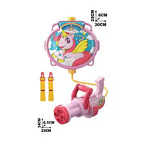 Trade Shop - Pistola Ad Acqua Con Zaino Giocattolo Per Bambini Unicorno Spiaggia Estate 1300ml 618547 -