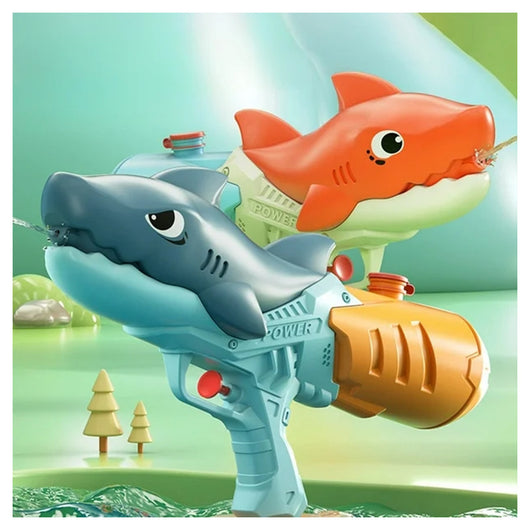 Trade Shop - Pistola Ad Acqua Giocattolo Per Bambini Gioco Estate A Forma Di Squalo 23.5cm 618555 -