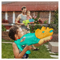 Trade Shop - Pistola Ad Acqua Per Bambini A Forma Di Dinosauro Triceratopo 28.5cm Gioco Estivo 618571 -