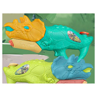 Trade Shop - Pistola Ad Acqua Per Bambini A Forma Di Dinosauro Triceratopo 28.5cm Gioco Estivo 618571 -