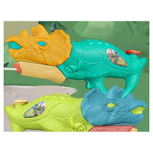 Trade Shop - Pistola Ad Acqua Per Bambini A Forma Di Dinosauro Triceratopo 28.5cm Gioco Estivo 618571 -