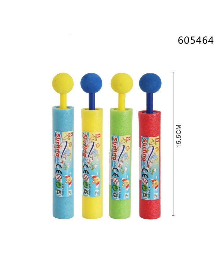 Trade Shop - Pistola Ad Acqua Tubo 15.5cm Manico A Pomello Bambini Schiuma Gioco Estate 605464 -