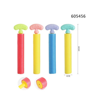 Trade Shop - Pistola Ad Acqua Tubo 30x4cm Manico Bambini Schiuma Gioco Giardino Estate 605456 -