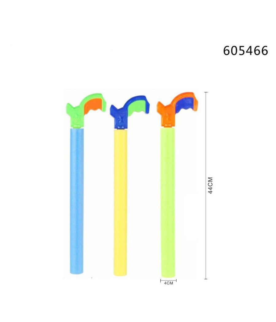 Trade Shop - Pistola Ad Acqua Tubo 44x4cm Manico Schiuma Gioco Giardino Estate Bambini 605466 -