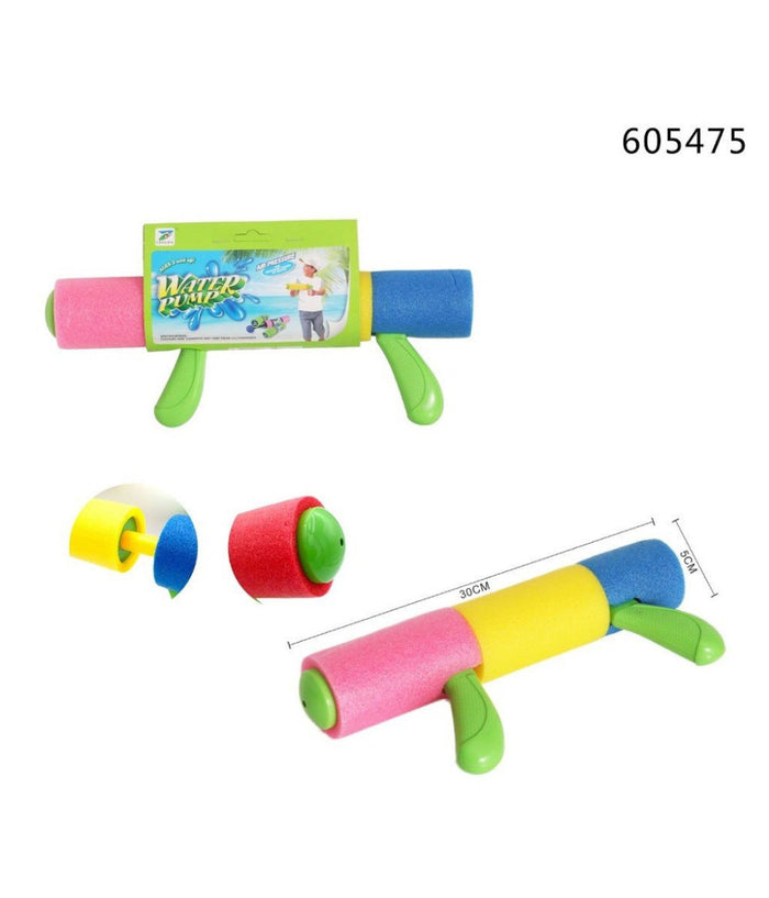 Trade Shop - Pistola Ad Acqua Tubo In Gommapiuma Colorata Manico 30x5cm Giochi Bambini 605475 -