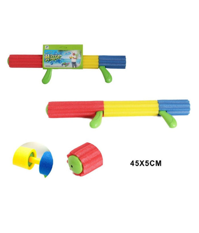 Trade Shop - Pistola Ad Acqua Tubo Manico In Gommapiuma Colorata 45x5cm Giochi Bambini 605474 -
