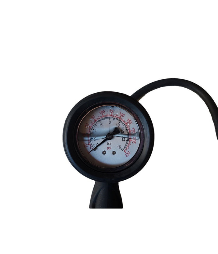 Pistola Aria Con Manometro Professionale 0-16 Bar 0-230 Psi Liquido Anti-shock         