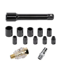 Pistola Avvitatore Pneumatico Ad Aria 650nn 1/2" Con 10 Bussole Valigetta 88797         