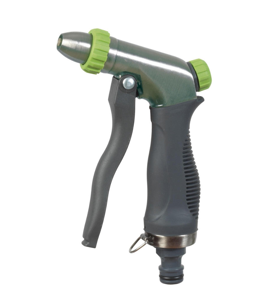 Pistola In Metallo A Getto Regolabile Per Irrigazione Innaffiare Giardino Orto         