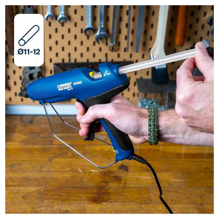 Trade Shop - Pistola Incollatrice Eg313 Compatta Professionale Per Fissare Cavi Coprifili Zoccolini Decori -