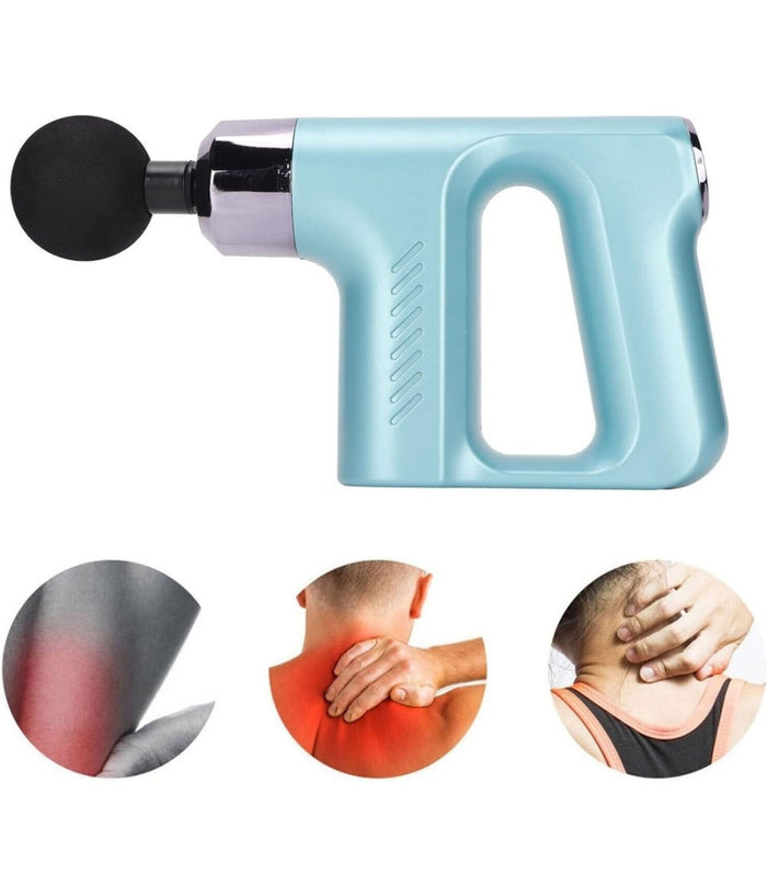 Pistola Massaggiante Professionale 4 Testine 5 Velocità  Fascial Gun Ricaricabile         