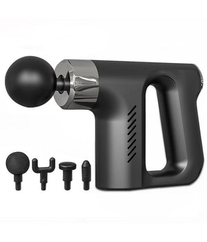 Pistola Massaggiante Professionale 4 Testine 5 Velocità  Fascial Gun Ricaricabile         