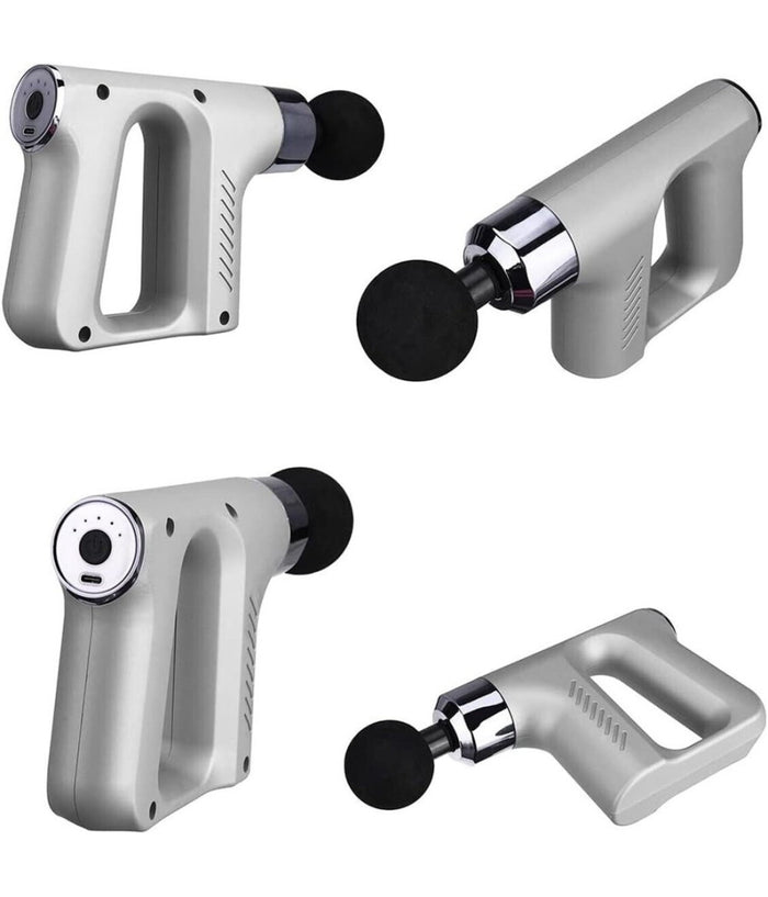 Pistola Massaggiante Professionale 4 Testine 5 Velocità  Fascial Gun Ricaricabile         