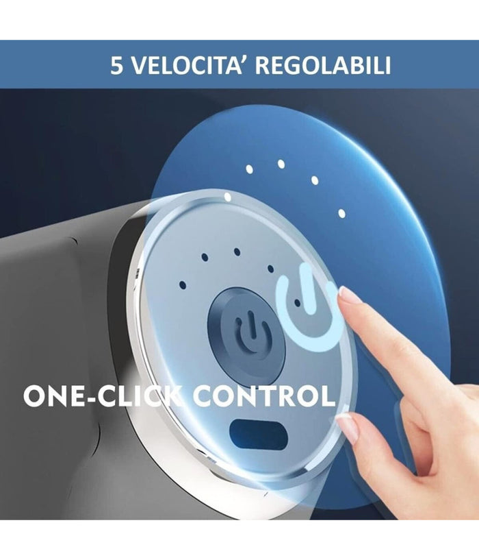 Pistola Massaggiante Professionale 4 Testine 5 Velocità  Fascial Gun Ricaricabile         