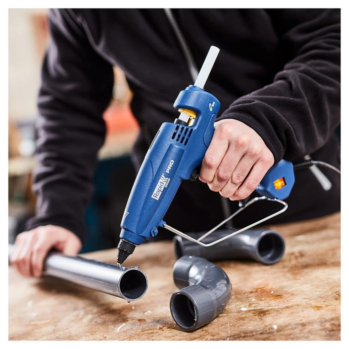 Trade Shop - Pistola Per Colla A Caldo Eg320 Controllo Temperatura Autoregolato A 195°c Ugello Intercambiabile -