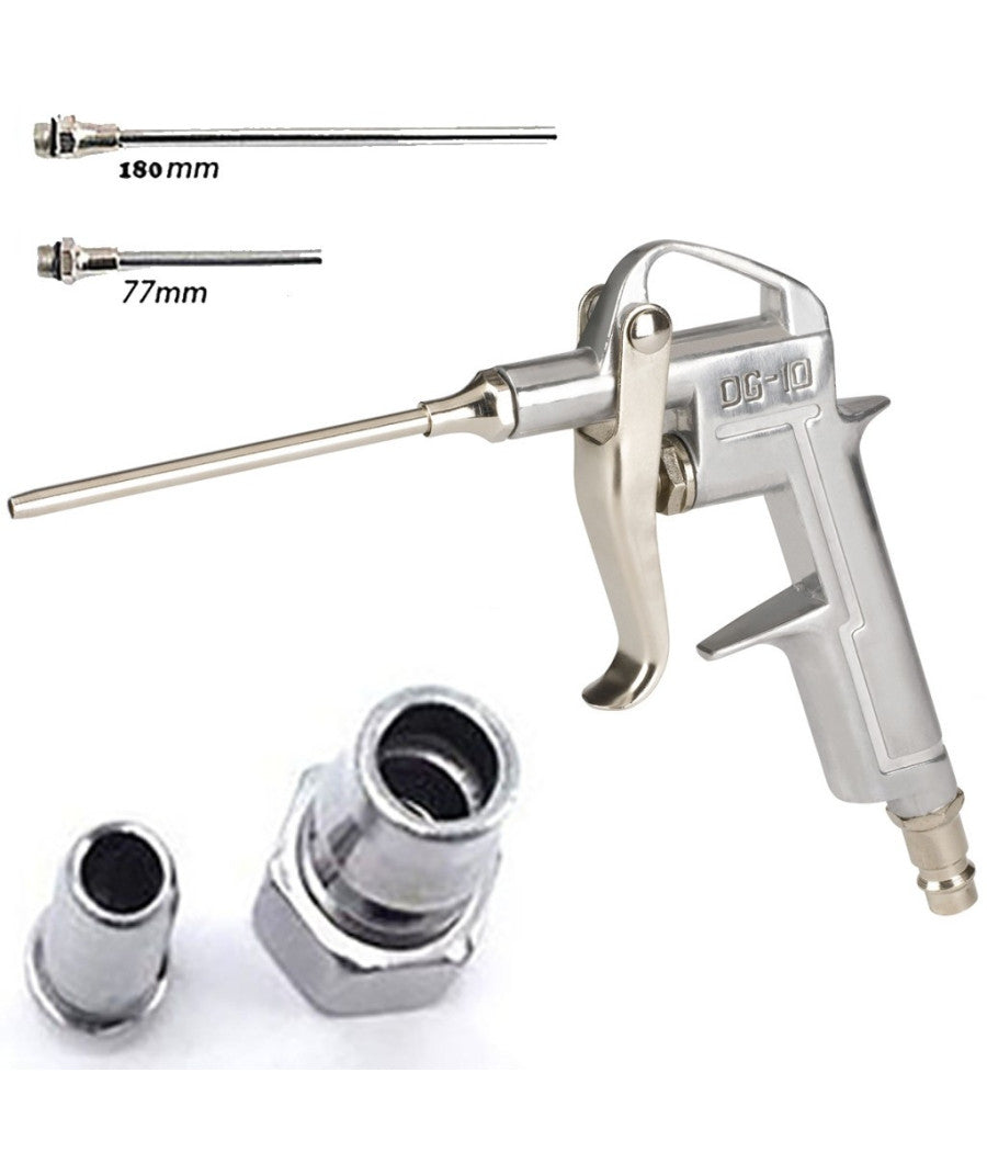 Pistola Per Compressore Soffiaggio Aria Completo Di Accessori Becchi         