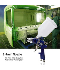 Pistola Per Verniciare A Spruzzo Hvlp Aerografo Con Ugello Da 1,4mm Coppa 600cc         