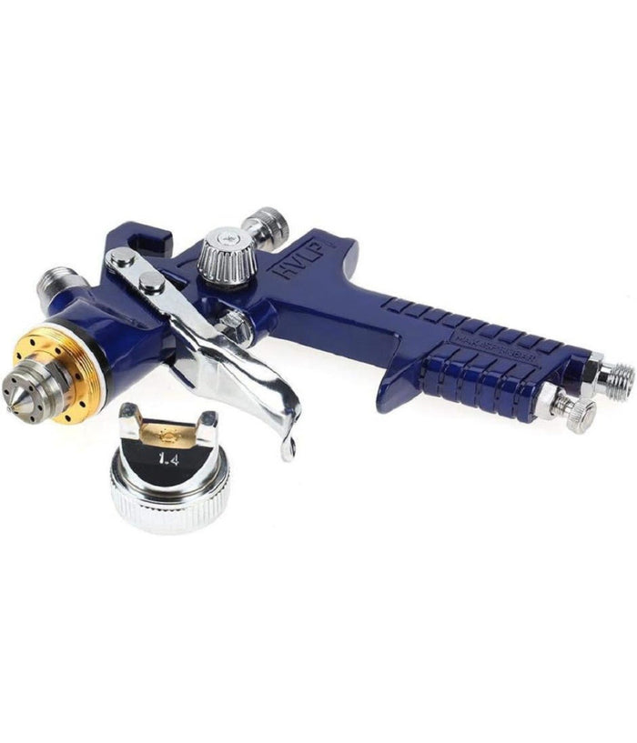 Pistola Per Verniciare A Spruzzo Hvlp Aerografo Con Ugello Da 1,4mm Coppa 600cc         