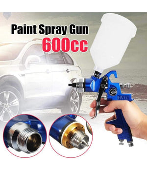 Pistola Per Verniciare A Spruzzo Hvlp Aerografo Con Ugello Da 1,4mm Coppa 600cc         