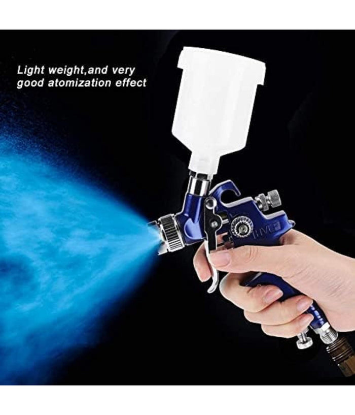 Pistola Per Verniciare A Spruzzo Professionale Aerografo 125ml Ugello Riparazione Auto         