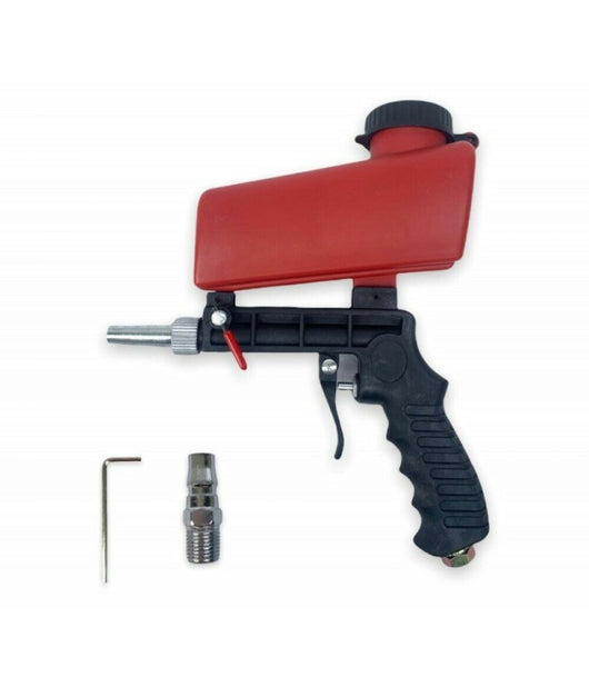 Pistola Sabbiatrice Serbatoio 900ml Aria Compressa Pneumatica Ugello In Acciaio         
