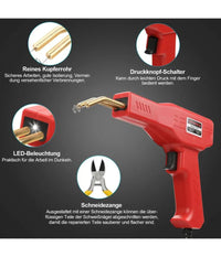 Pistola Saldatore Saldatrice Per Plastiche Auto Paraurti 50w Con Kit Riparazione         