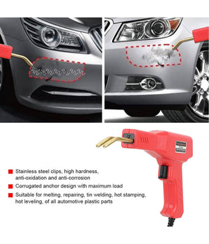 Pistola Saldatore Saldatrice Per Plastiche Auto Paraurti 50w Con Kit Riparazione         