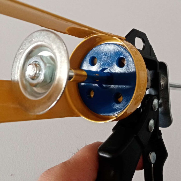 Pistola semi professionale da 540gr per estrusione silicone e ancorante chimico