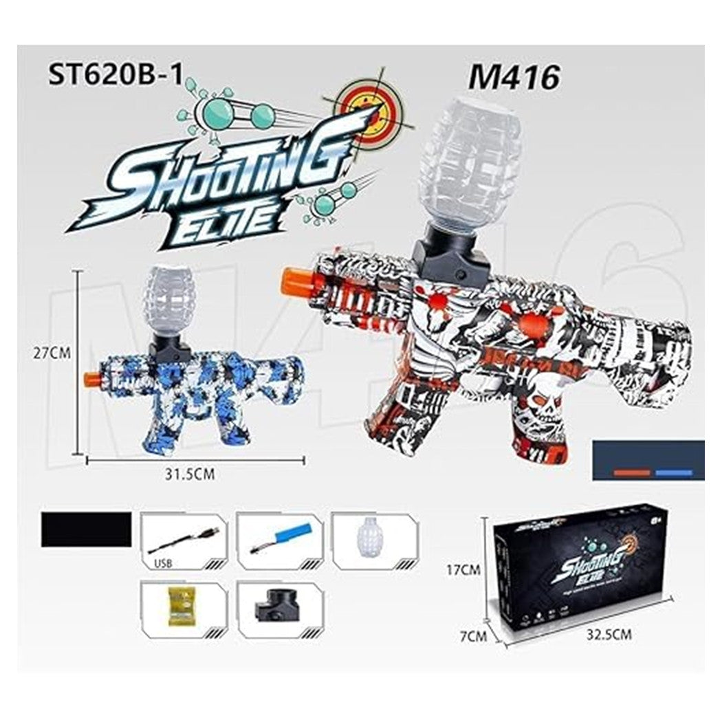 Trade Shop - Pistola Shooting Elite Gun Reg Per Bambini Giocattolo Tiro Palline Morbide Di Schiuma         