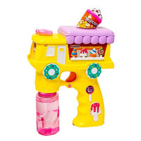 Trade Shop - Pistola Spara Bolle A Forma Di Camion Dei Dolci Con 2 Flaconi Di Ricarica Da 70ml 6760270 -